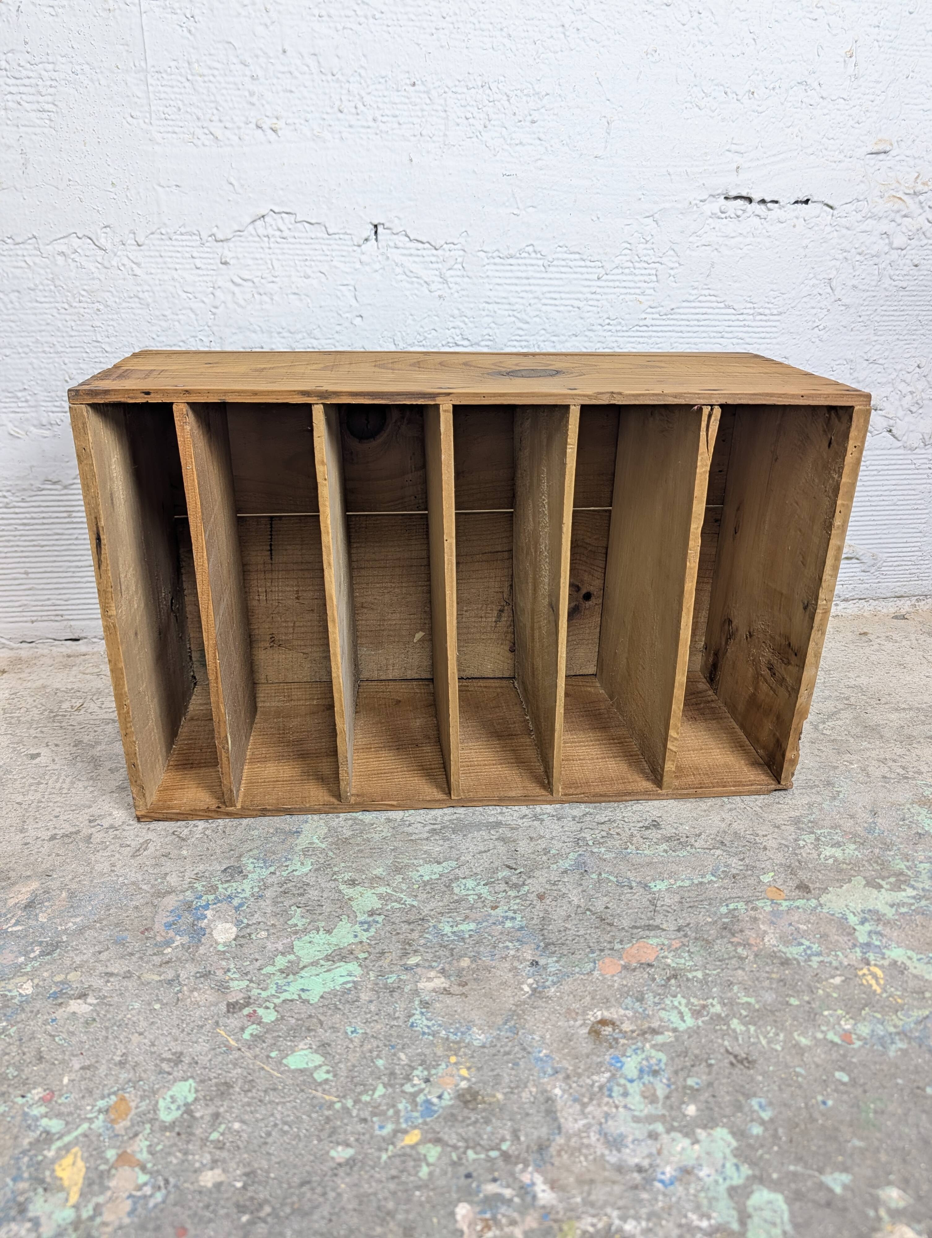 Vintage raw wood locker