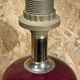 Old 70's lamp, "barber" design, lacquer and gilding, vintage