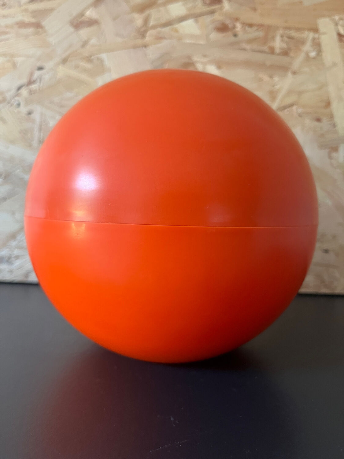 Sceau à glaçon rond orange boule de bowling