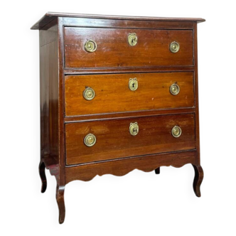 Commode En Acajou D’époque Louis XV XVIII Eme Siècle