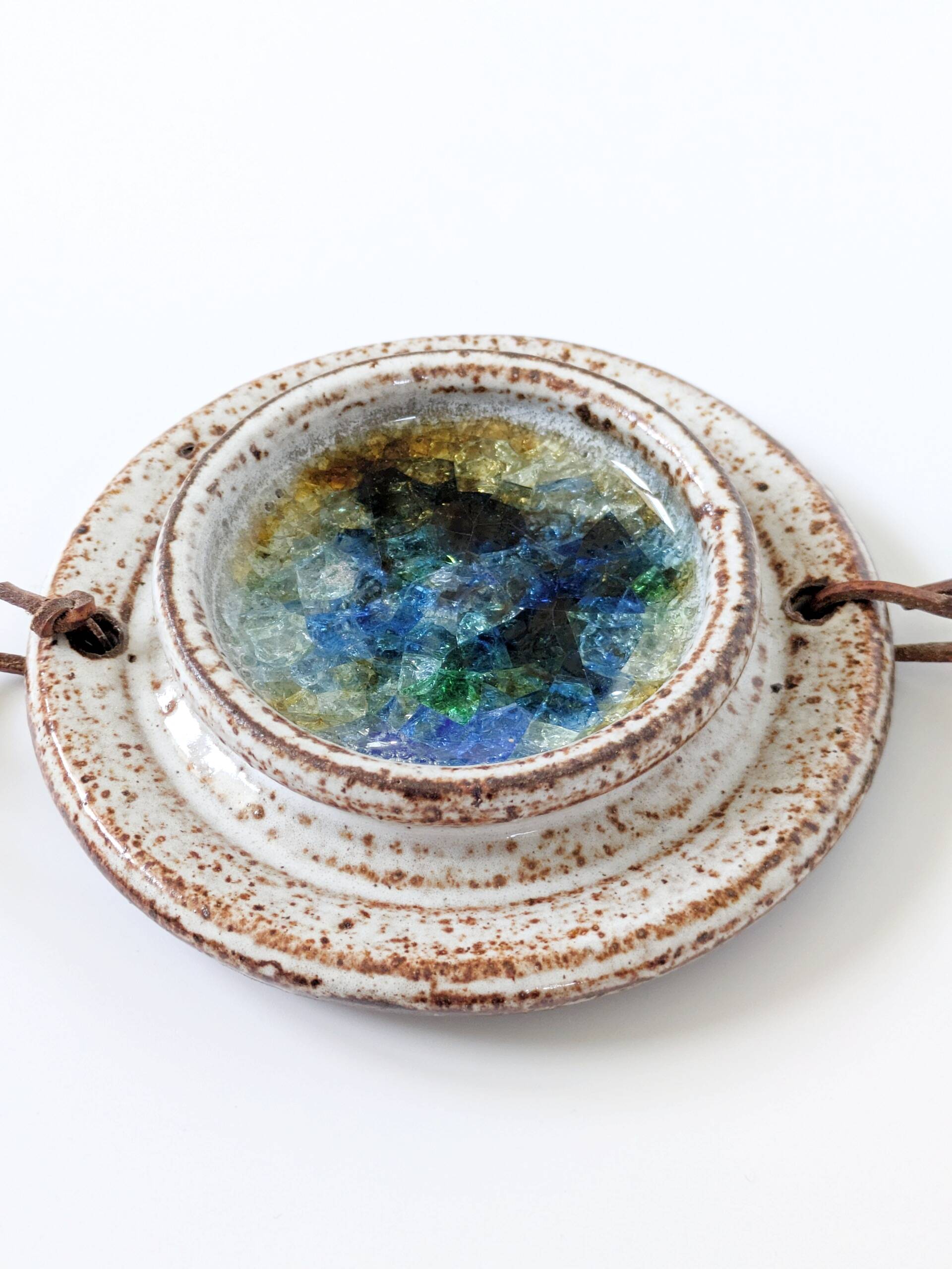 Rare stoneware wall hanging by Waldorff Svaneke, Denmark, 1960s