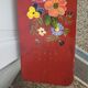 Bench with flowery decorations