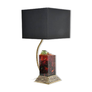 Lampe en résine fractale par henri Fernandez