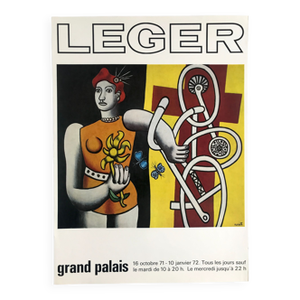 Affiche originale d'après Fernand LEGER, Grand Palais, 1972