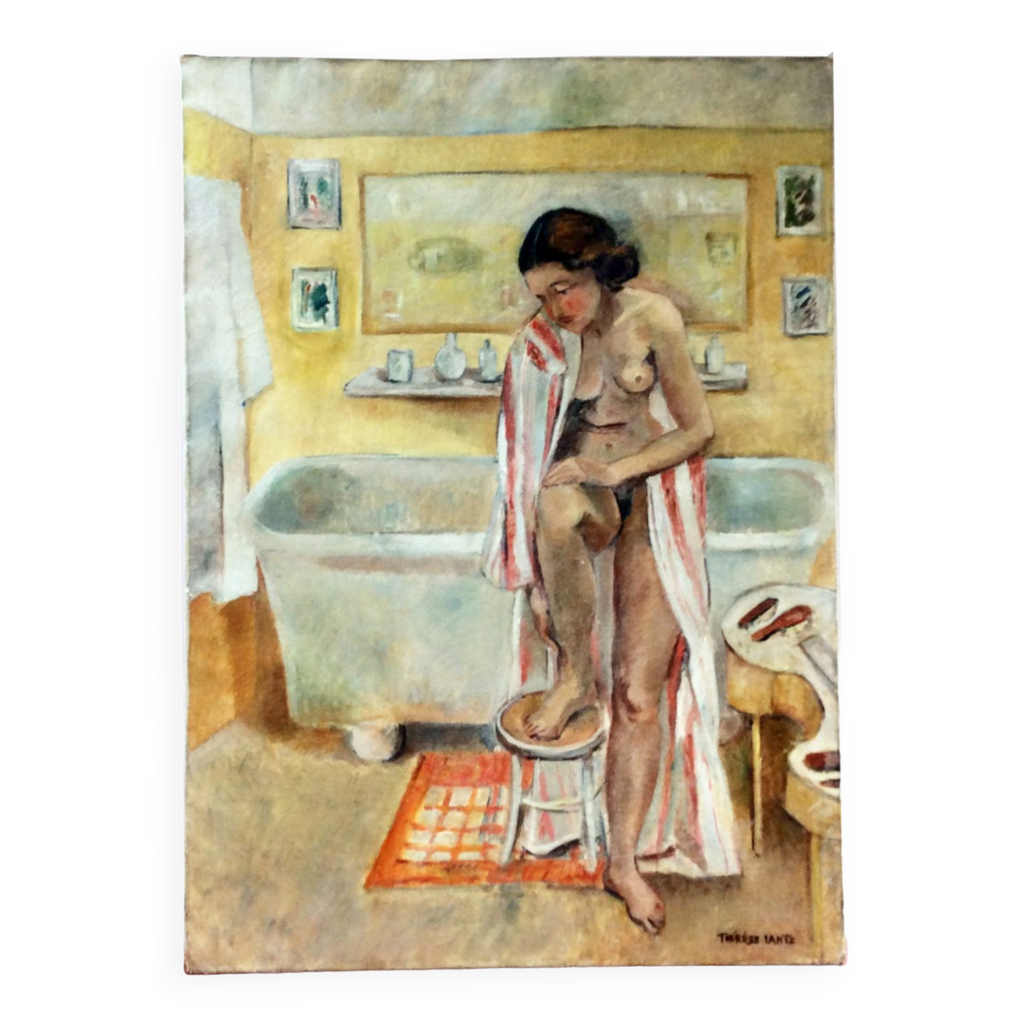 40's "The exit from the bath"
