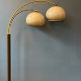 Vintage Dijkstra double arc mushroom floor lamp