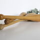 Set of 3 vintage juggling pins, beech wood, vintage
