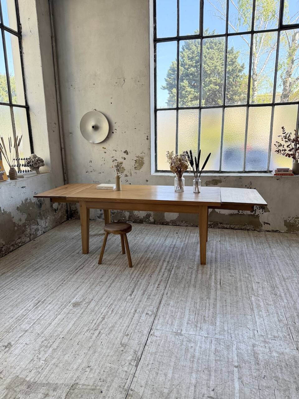 Solid oak farmhouse table 180/270 cm + extensions