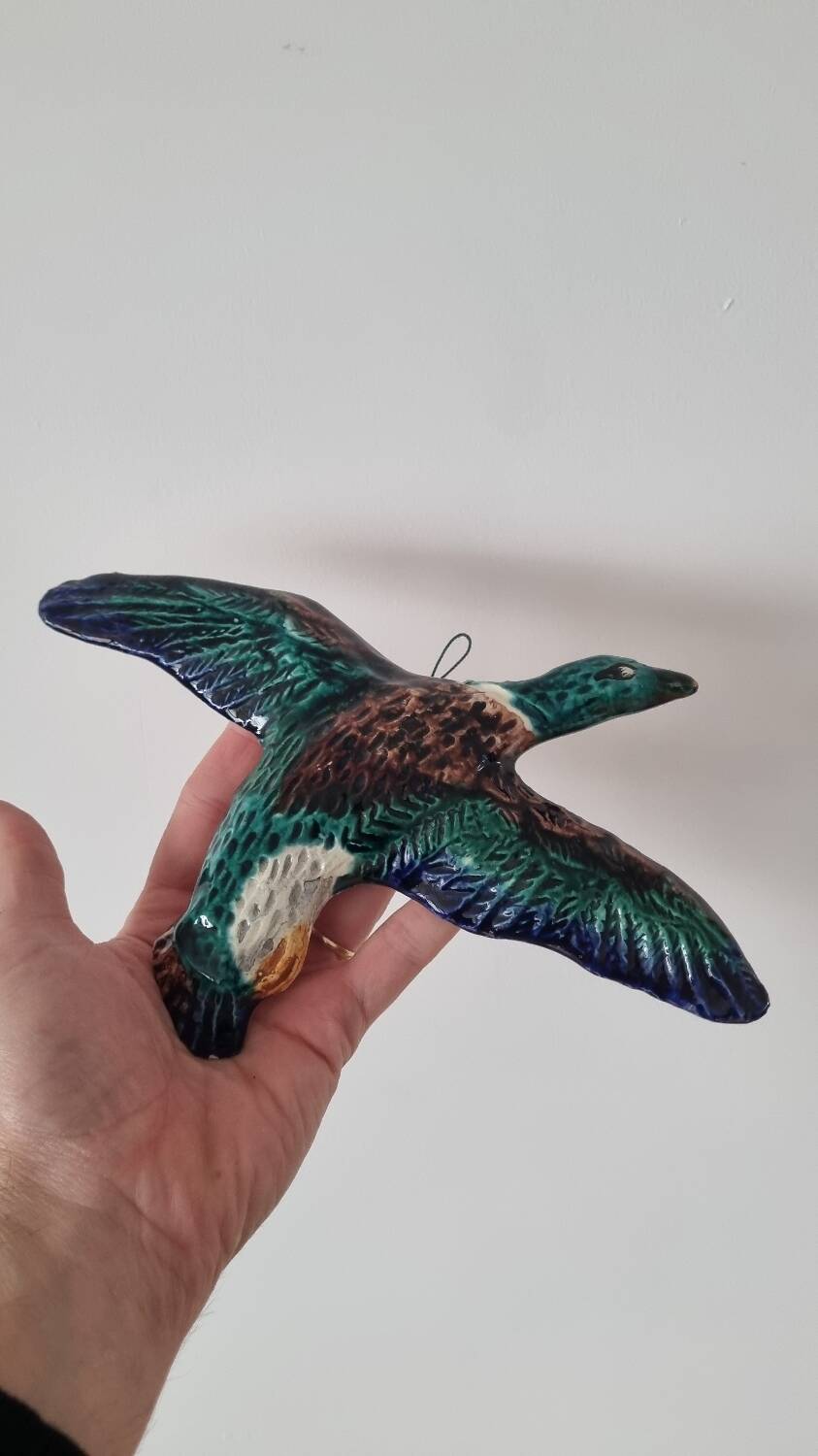 Pair of slip-cast ducks