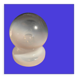 Murano opaline table lamp with gradient
