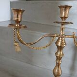 Antique metal chandelier with 3 arms