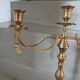 Antique metal chandelier with 3 arms