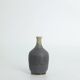 Set of 4 Mid-Century Scandinavian collectible vases in blue and brown stoneware by Gunnar Borg.