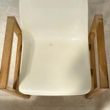 Ensemble de salle à manger rare avec table extensible, 5 chaises et deux tables d’appoint