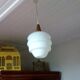 Suspension scandinave teck et opalin 1950-1960