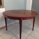 Round teak table by Johannes Andersen for Mobler Samcom Scandinavian.