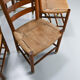 Viggo Hardie-Fischer, ensemble de 6 chaises d'église danoises en chêne pour Sorø Møbelfabrik. Années 1950