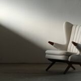 Pair of vintage Svend Skipper “Model 91” lounge chairs, Denmark, 1960s