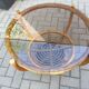 Vintage rattan coffee table 1970