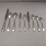 Christofle Dax model - 102-piece silver-plated cutlery set in perfect condition