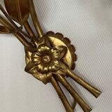 Pioggia D'Oro Wall Lamp in Gold Metal by Hans Kögl, Italy, 1970s