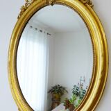 Miroir Ancien  Napoléon d'époque à la feuille d'or