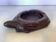 Solid wood turtle ashtray pocket emptier