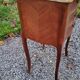 Louis XV style bedside in marquetry and marble top