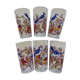 Vintage juice glasses, birds