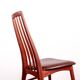 6 Danish chairs in teak and new leather, model "Eva" by Niels Koefoed.