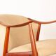 2 Scandinavian armchairs in teak and fabric, new Tyrol model, Gerhard Berg.