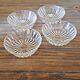 4 coupelles en verre ciselé made in France