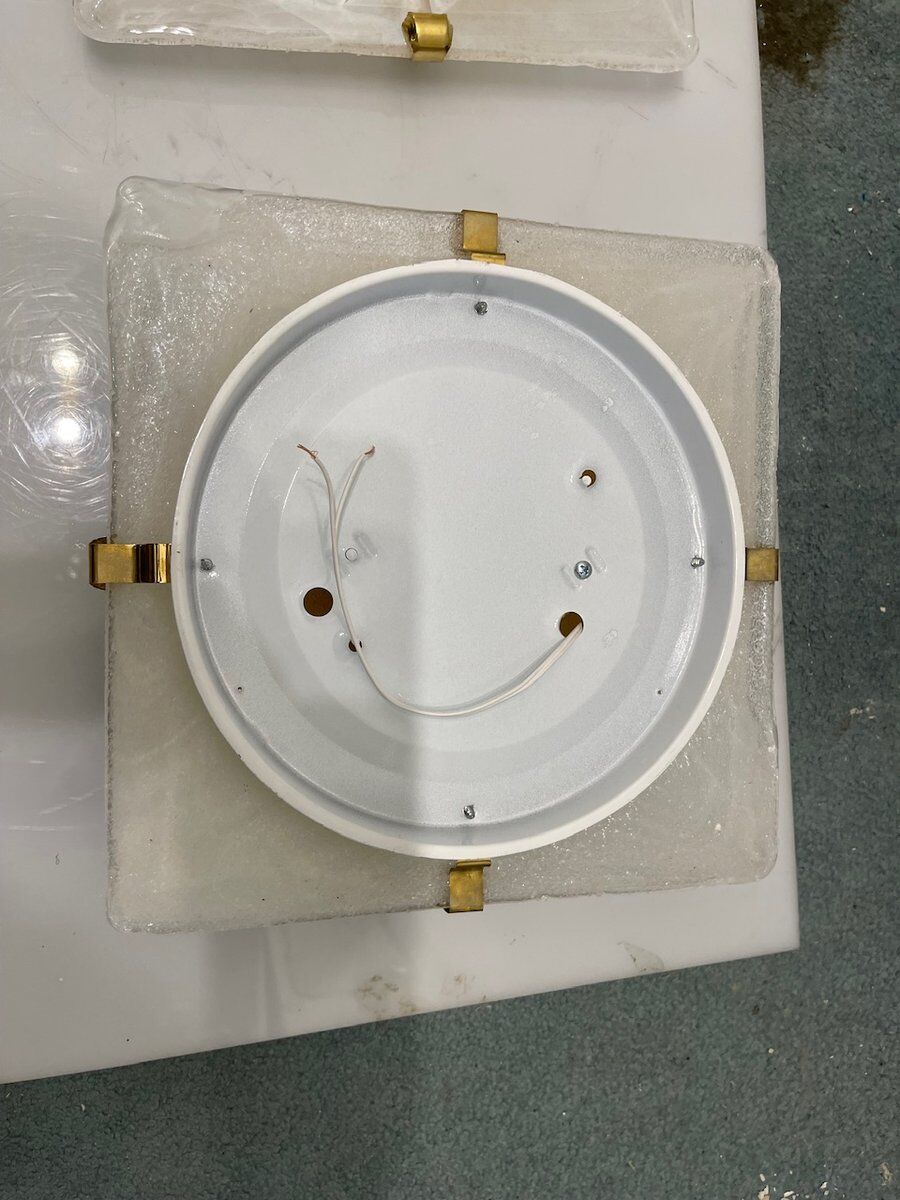 Murano Glass Flushmounts Set of 2