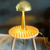 Lampe décorative en laiton de style milieu du siècle 19,6 po - Lampe en laiton doré