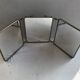 Ancien miroir triptyque barbier