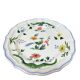 Gien earthenware dessert plate with bird of paradise motif