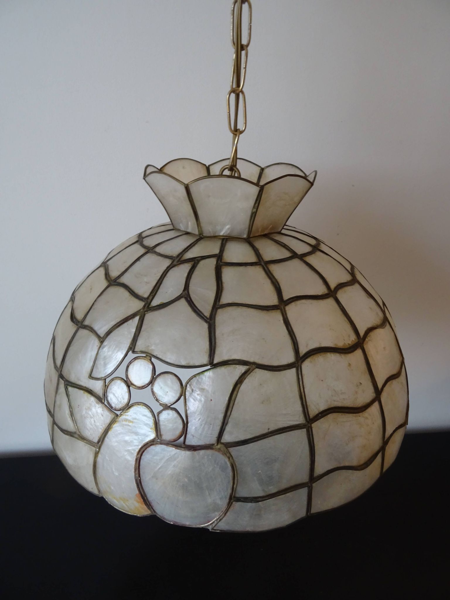 Suspension en nacre vintage an 70