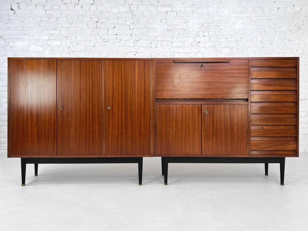 Set of sideboards by Jos de Mey for Van den Berghe-Pauvers, 1950s