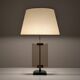 Att. Pietro Chiesa Table Lamp for Fontana Arte in Glass and Brass