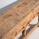 Table basse de grand format en cèdre à ceinture sculptée – Chine, vers 1920