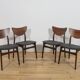 Mid-Century Rosewood Dining Chairs, Denmark, 1960s, Set of 4