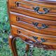 Pair of Louis XV cherry bedside tables - 3 drawer bedside table