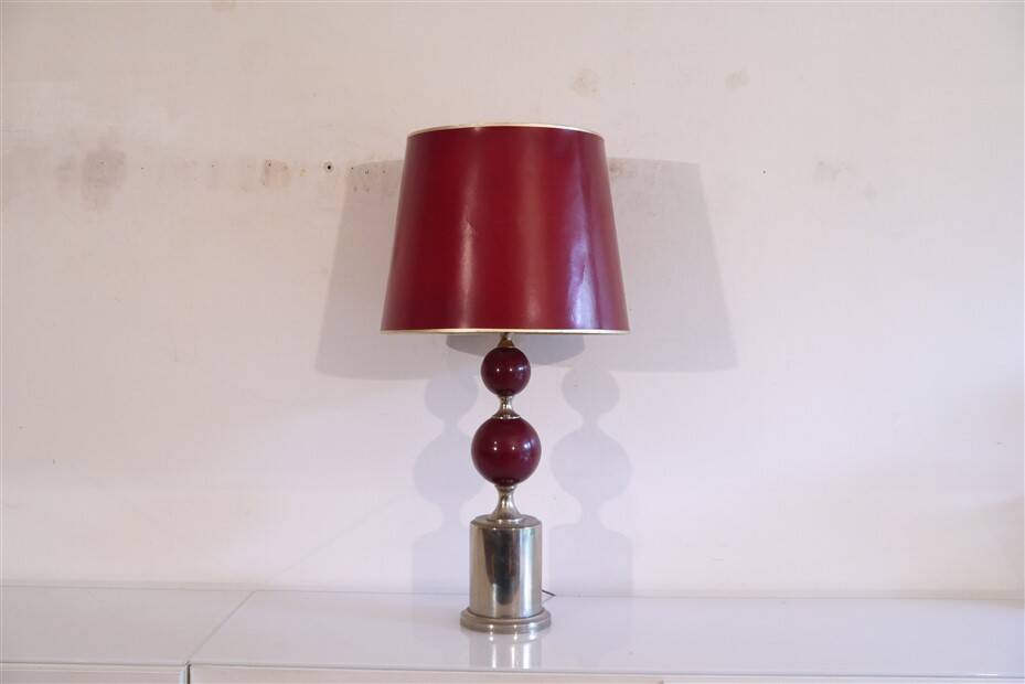 Vintage metal lamp from the 1970s