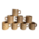 8 stoneware mugs