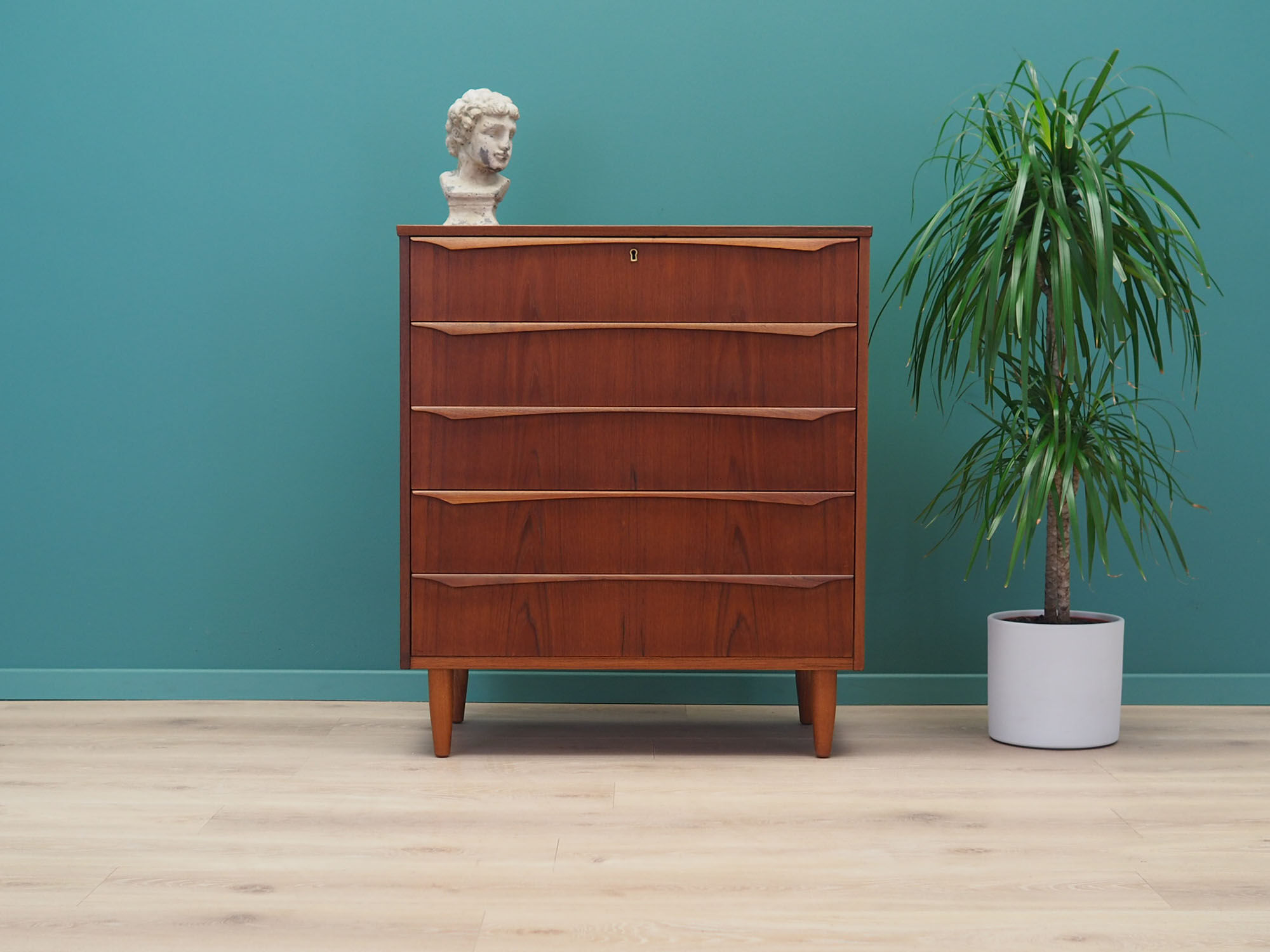 Teak chest, Danish design, 1970s, production: Denmark