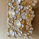 Set of 2 brass and crystal wall lights by Palwa