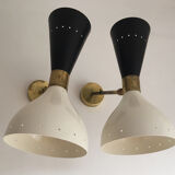 Wall lamps in the style of Italian creations of the 50s