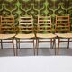 Lot of 4 Scandinavian chairs from the 1970s.