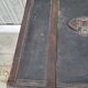 Leather travel trunk from the 1900s