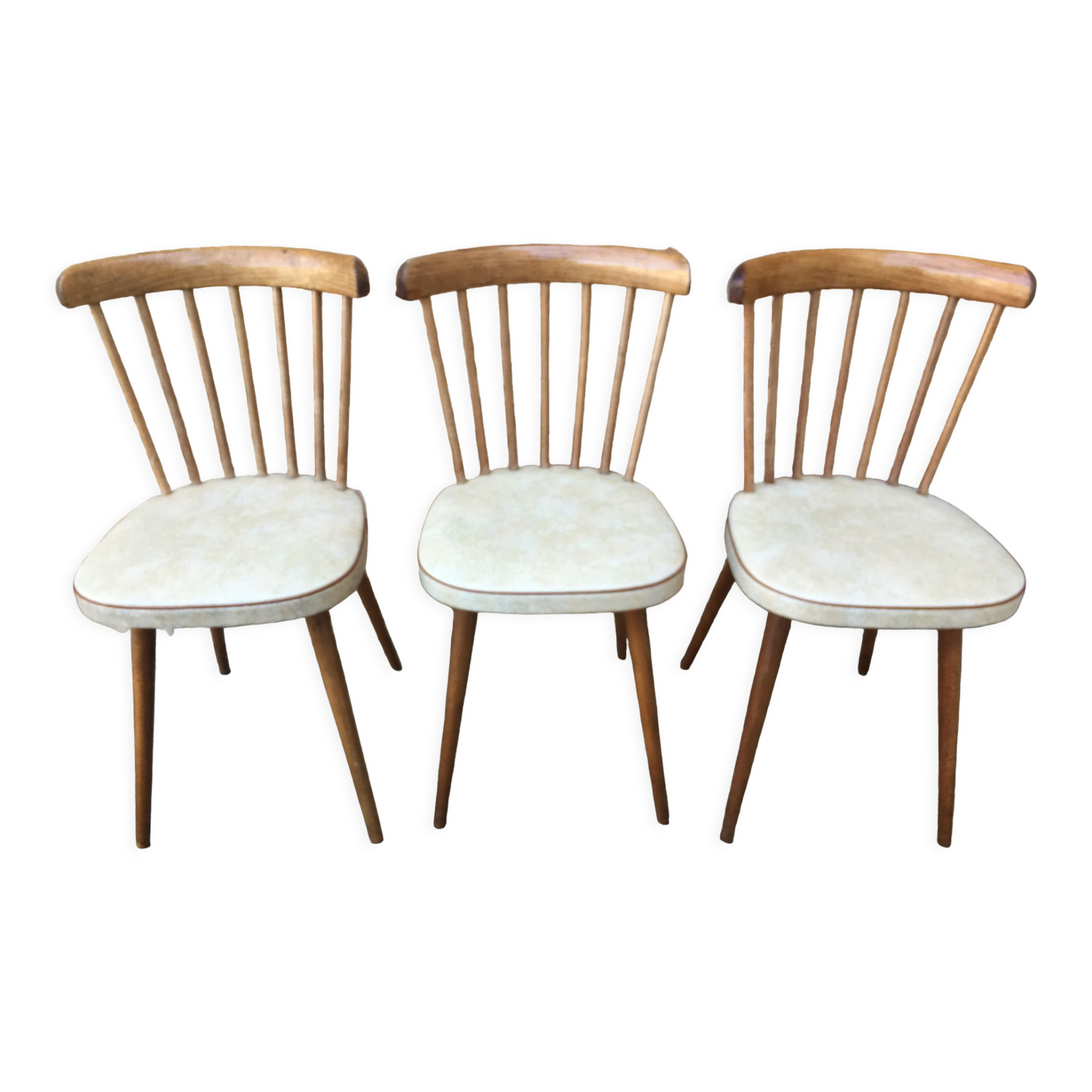 Suite of three Baumann chairs, catalogue 1958/59